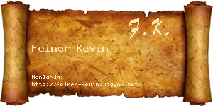 Feiner Kevin névjegykártya